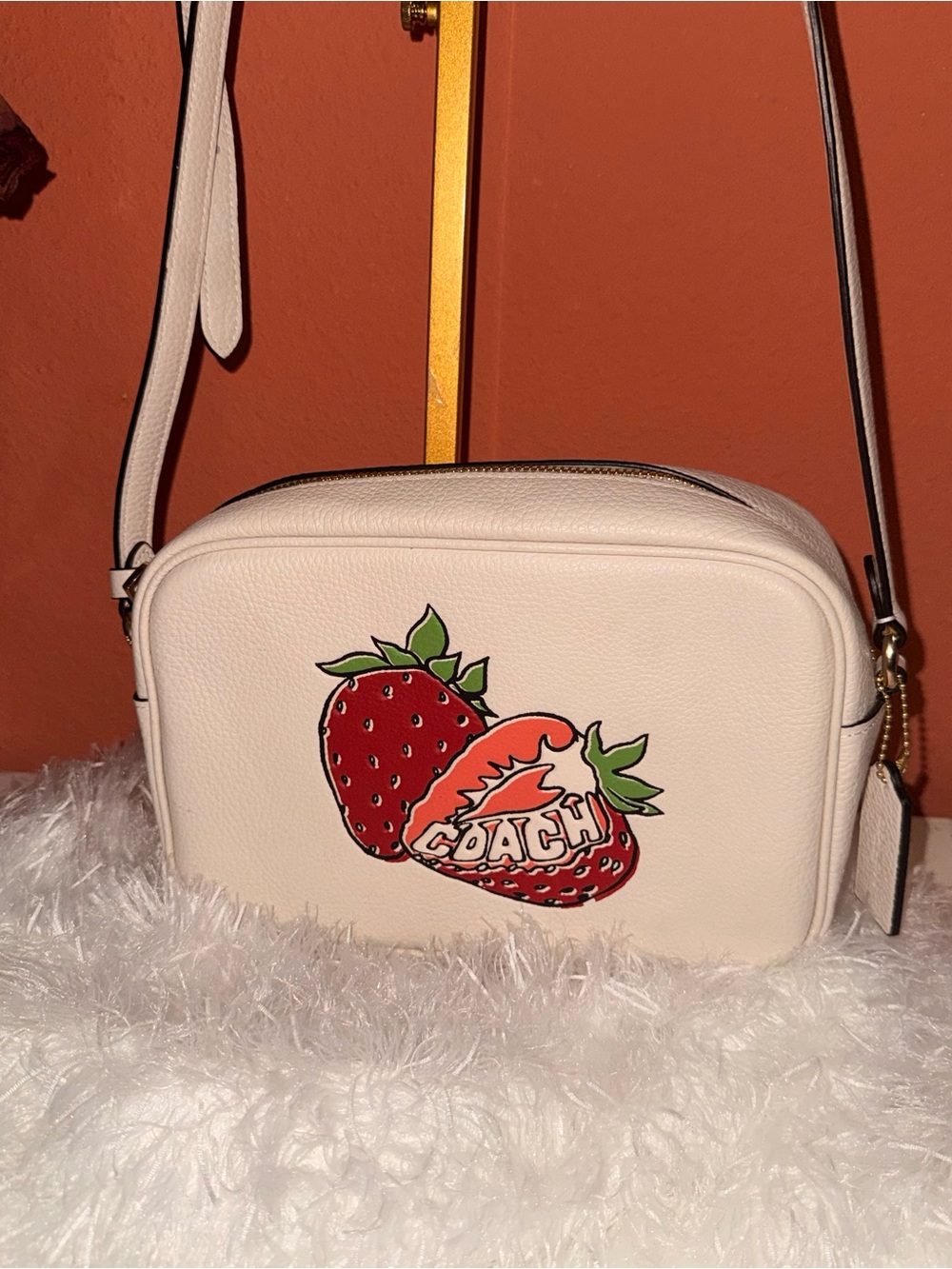 Coach Jamie Camera Bag with Strawberrry print